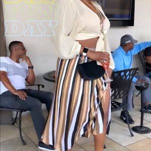 Outfit for sale skirt and shirt express large worn once